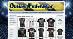 Desktop Screenshot of outlawfightwear.com