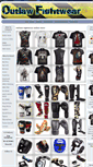 Mobile Screenshot of outlawfightwear.com